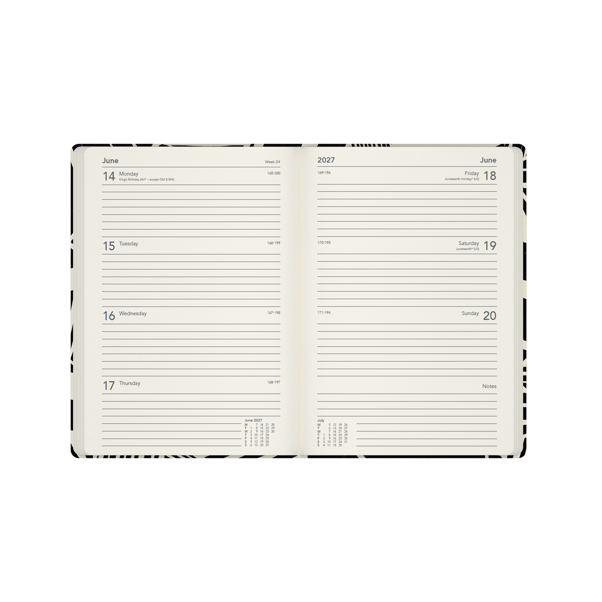 Collins 2027 Calendar Year Diary - Lifestyle A5 WTV Recycled Bold1