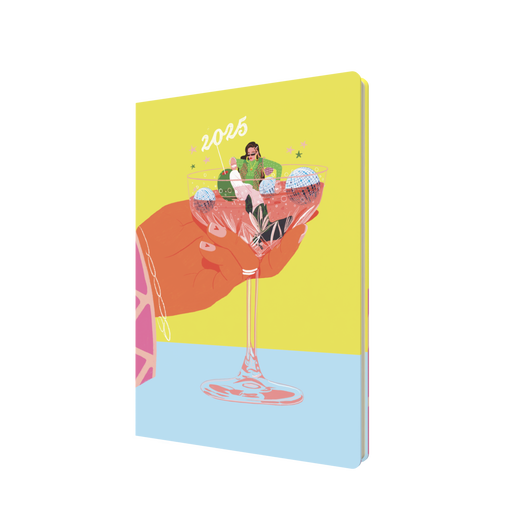 Collins 2025 Calendar Year Diary - Lifestyle Party A5 WTV Recycled -Lady