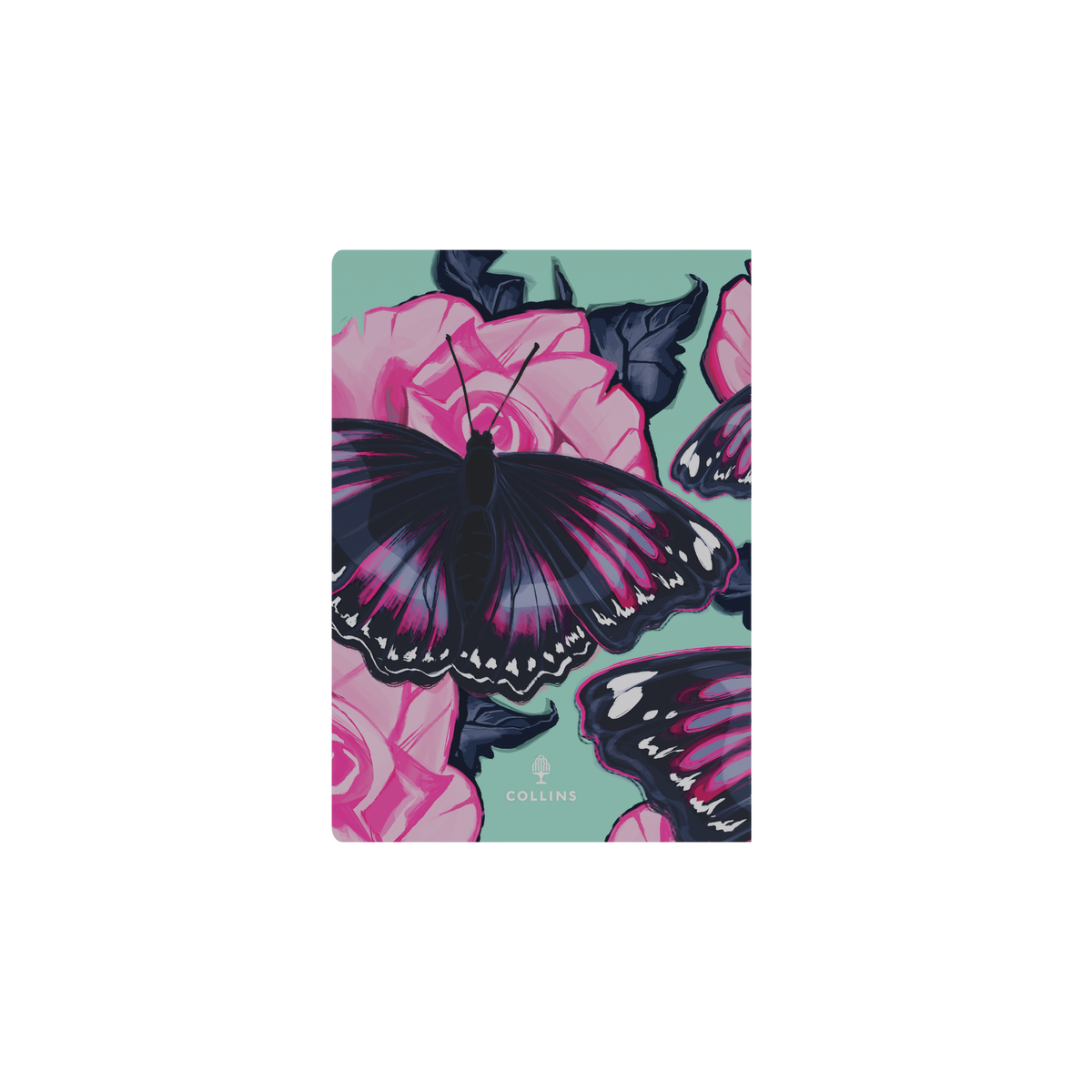 Collins 2027 Calendar Year Diary - The Roses A5 Week to View Butterfly