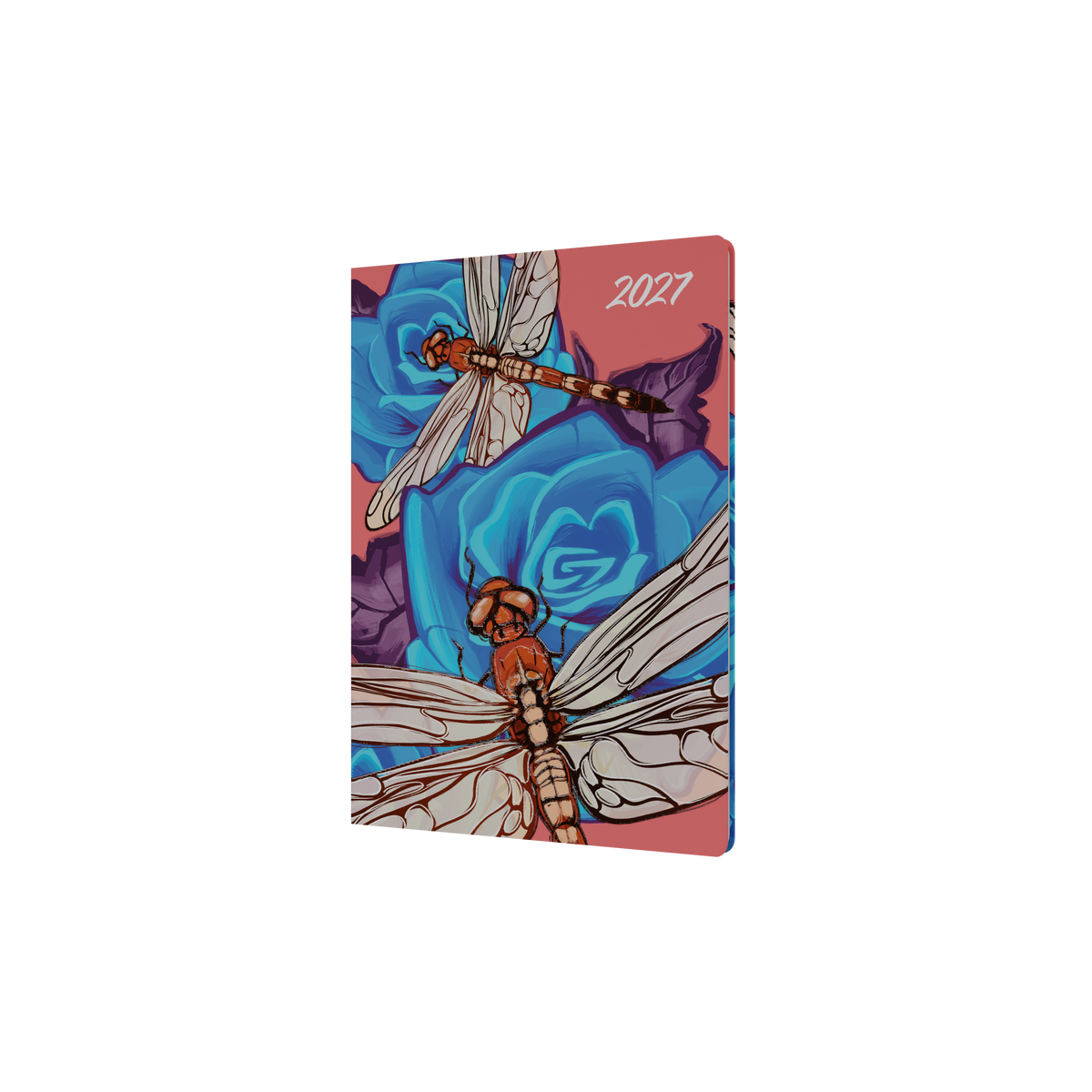 Collins 2027 Calendar Year Diary - The Roses A5 Week to View Dragonfly