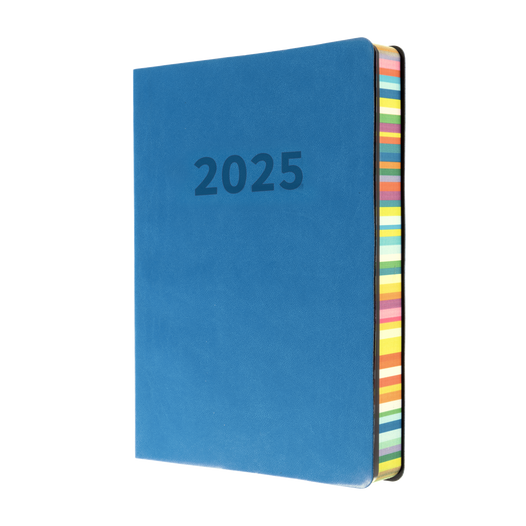 Collins 2025 Calendar Year Diary - Edge 151 A5 Day to Page Blue