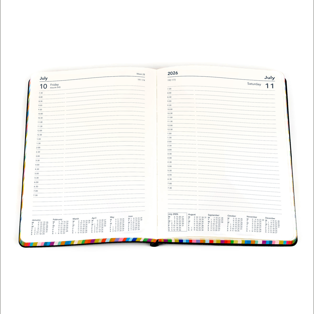 Collins 2026 Calendar Year Diary - Edge 151 A5 DTP Charcoal