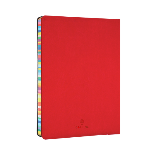 Collins 2025 Calendar Year Diary - Edge Rainbow A5 WTV Red