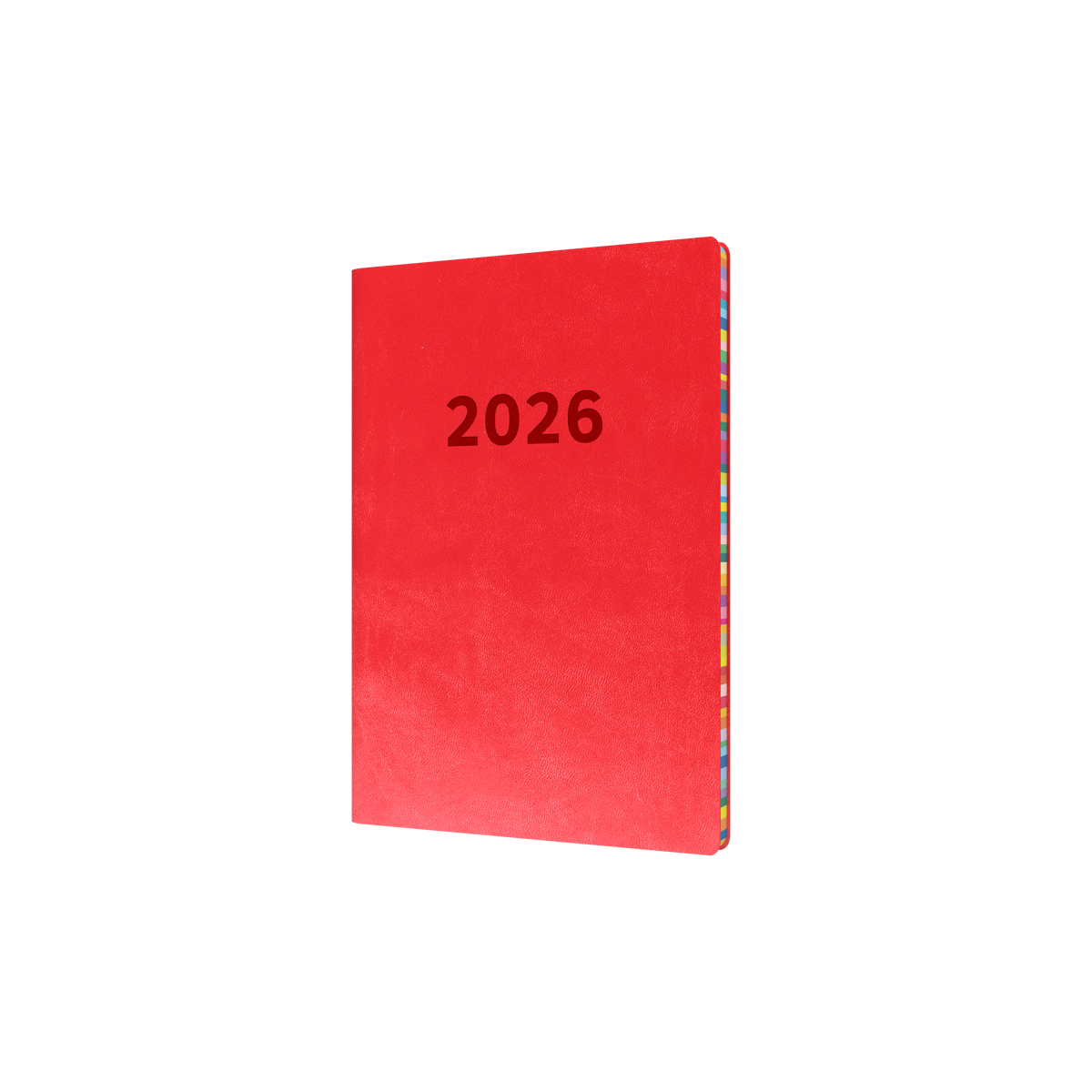Collins 2026 Calendar Year Diary - Edge Rainbow ED153.U15-26 A5 WTV Red