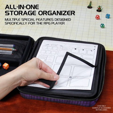 RPG Character Organizer Case Collector's Edition - Purple (ENHANCE Tabletop Series)