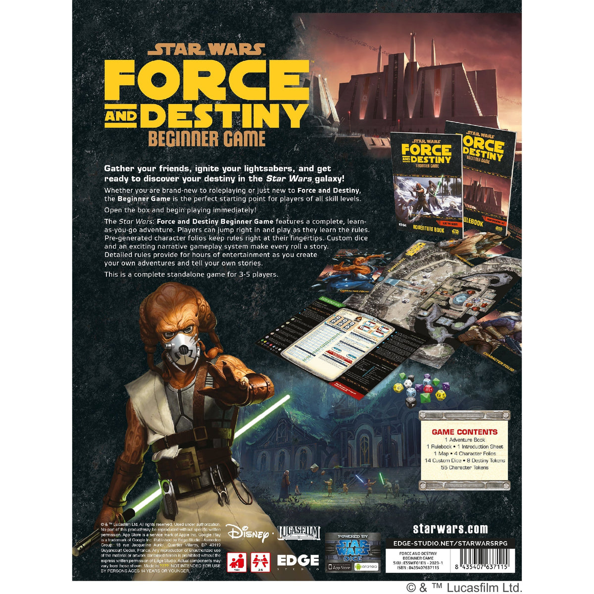 Star Wars RPG: Force and Destiny - Beginner Game