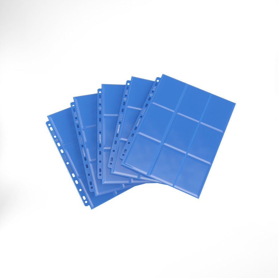 Gamegenic Pages - Blue - 18-Pocket Side-Loading Standard-Size (10 Pages)