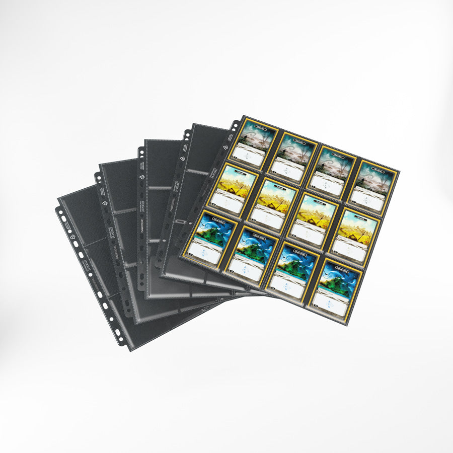 Gamegenic Pages - Black - 24-Pocket Sideloading Standard-Size (10 Pages)