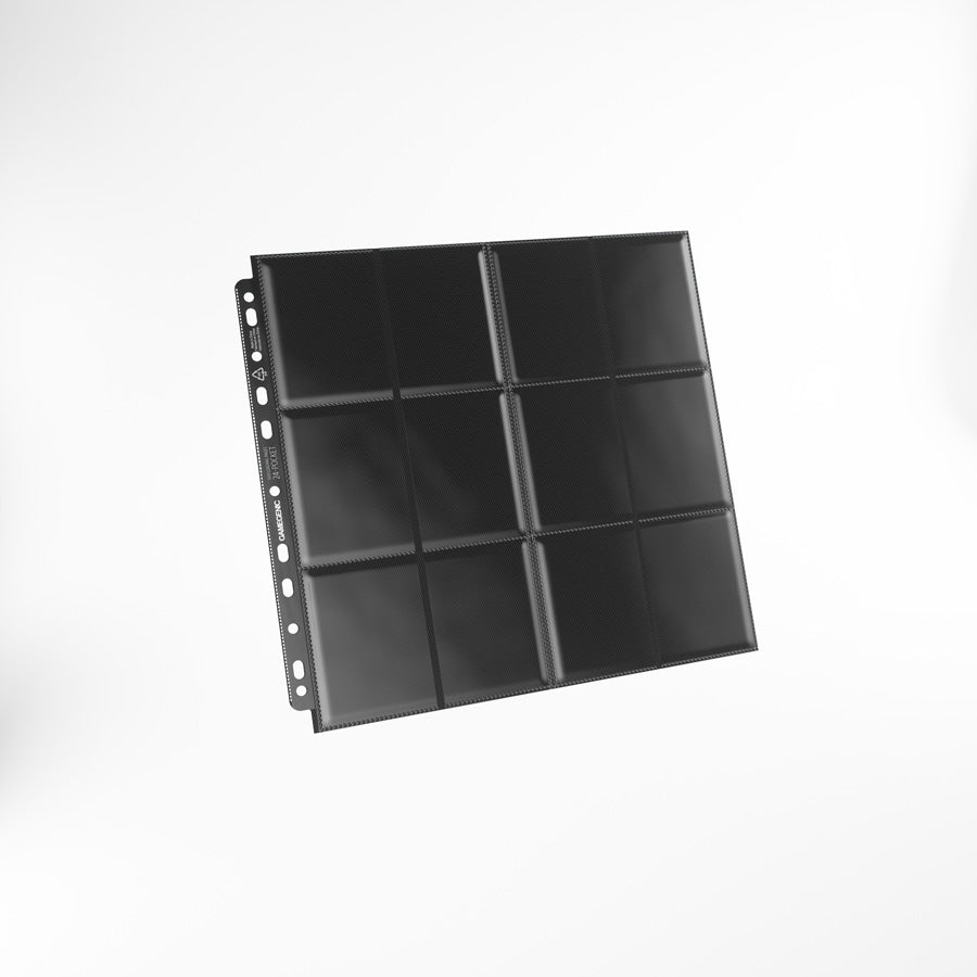 Gamegenic Pages - Black - 24-Pocket Sideloading Standard-Size (10 Pages)