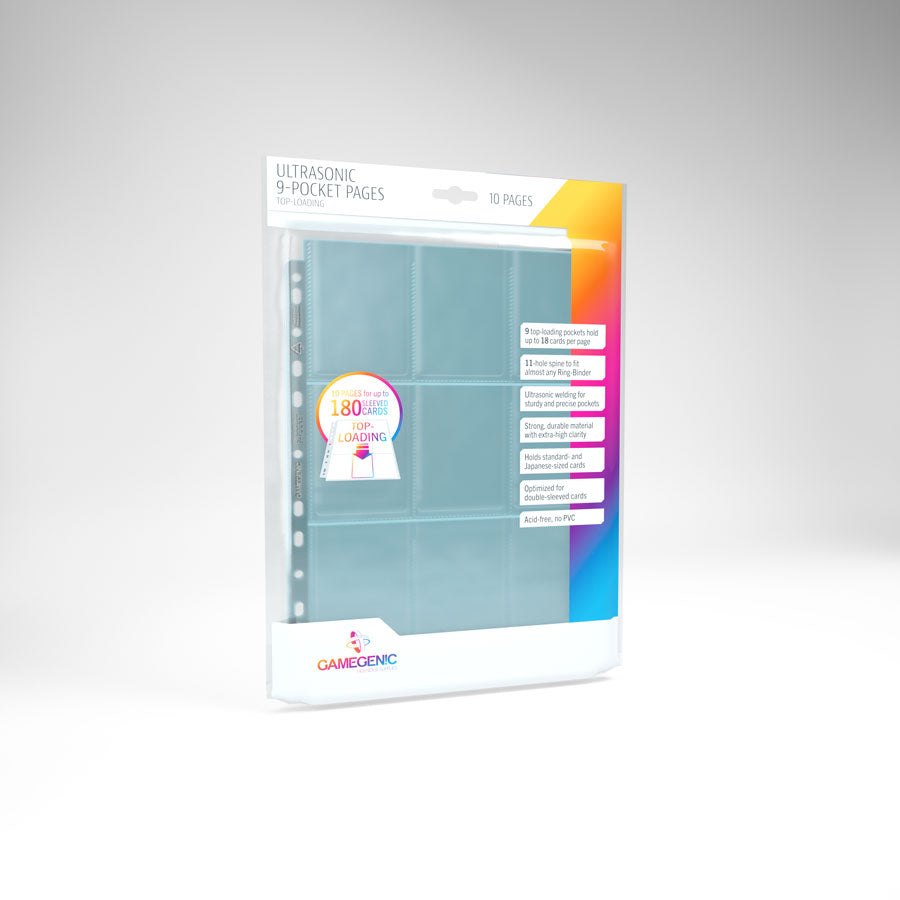 Gamegenic Pages - Ultrasonic - 9-Pocket Top-Loading (10 Pages)