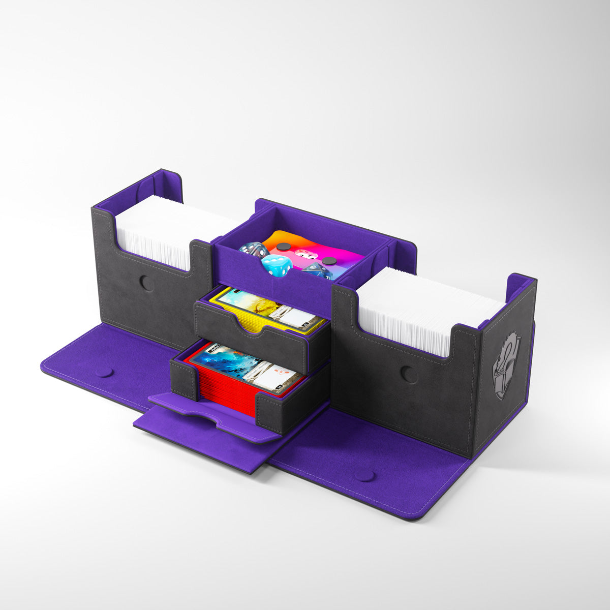 Gamegenic The Academic 266+ XL Premium Deck Box - Black / Purple