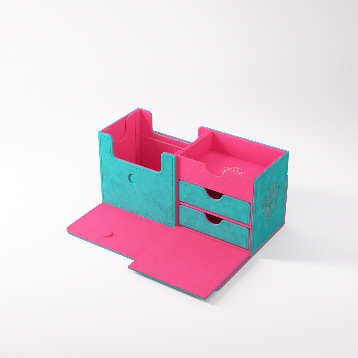 Gamegenic The Academic 133+ XL Premium Deck Box - Tolarian Edition - Teal / Pink