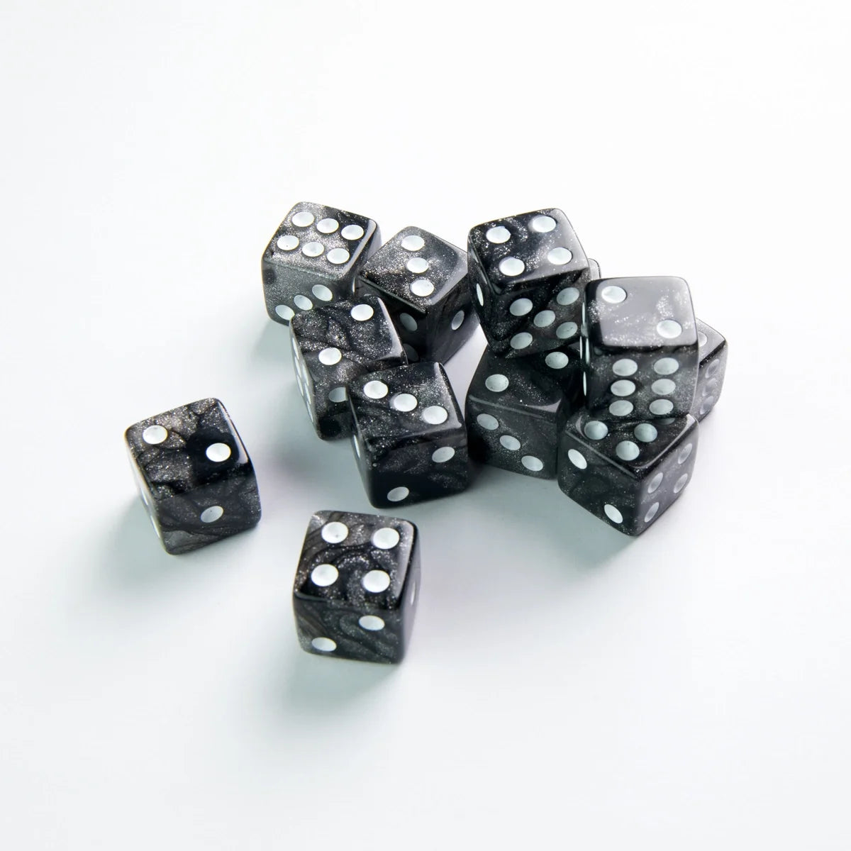 Gamegenic D6 Dice Set - Galaxy Series - Moon (12x 16mm D6)