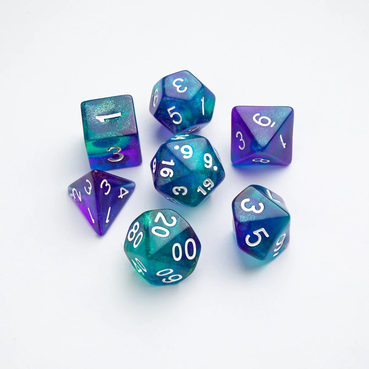 Gamegenic RPG Dice Set - Galaxy Series - Neptune