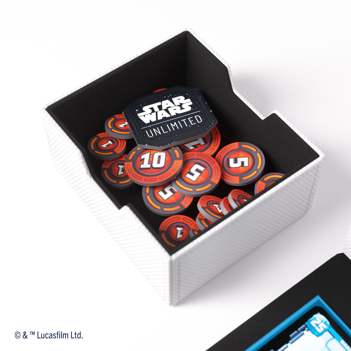 Gamegenic Star Wars: Unlimited Deck Pod Premium Deck Box - White / Black