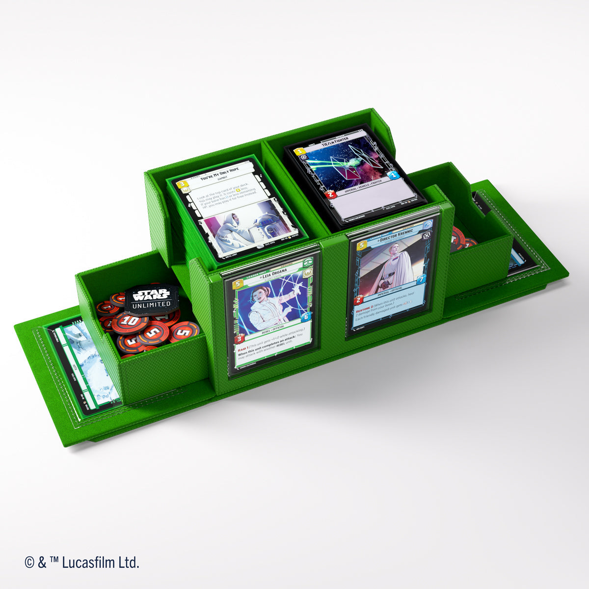 Gamegenic Star Wars: Unlimited Double Deck Pod Premium Deck Box - Green