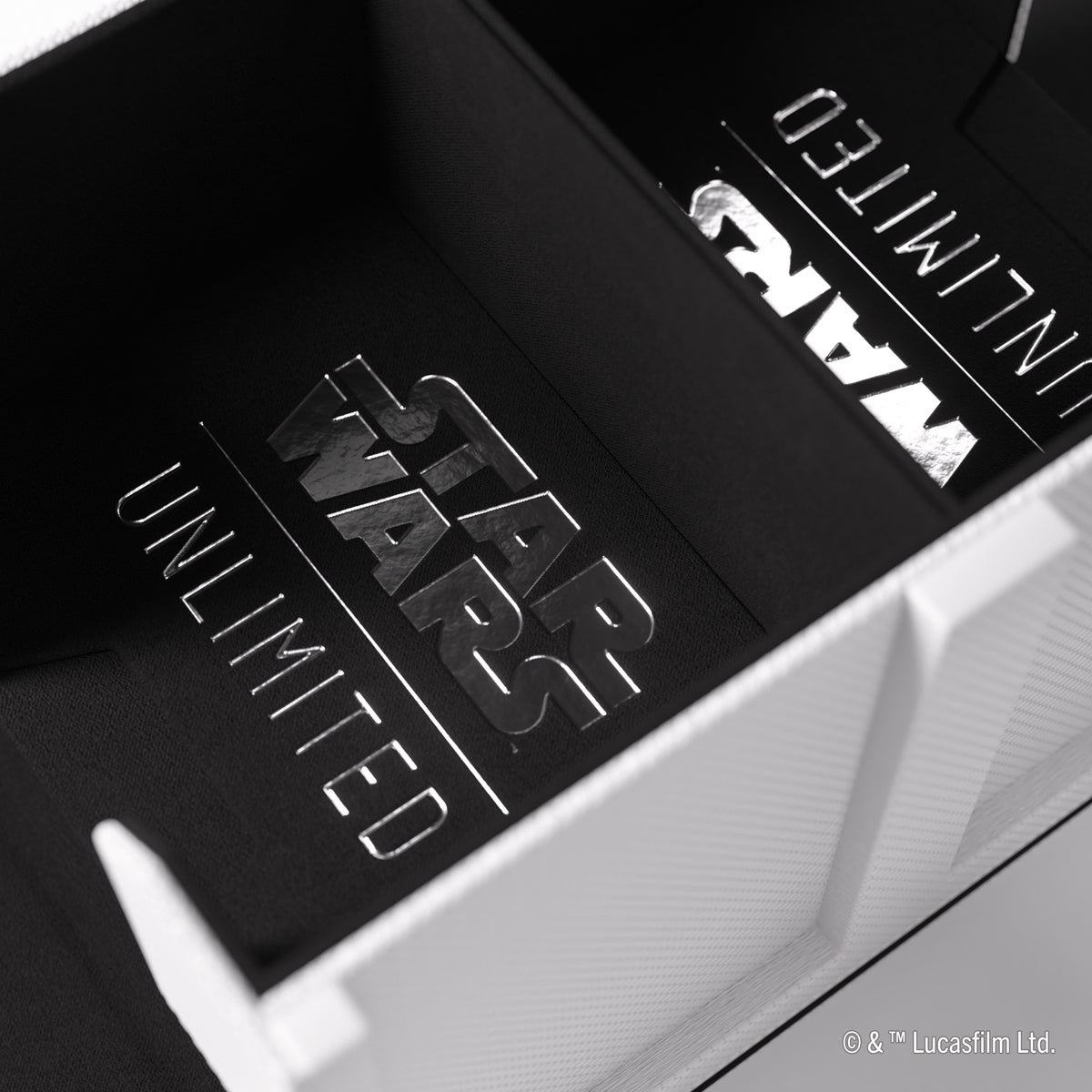Gamegenic Star Wars: Unlimited Double Deck Pod Premium Deck Box - White / Black