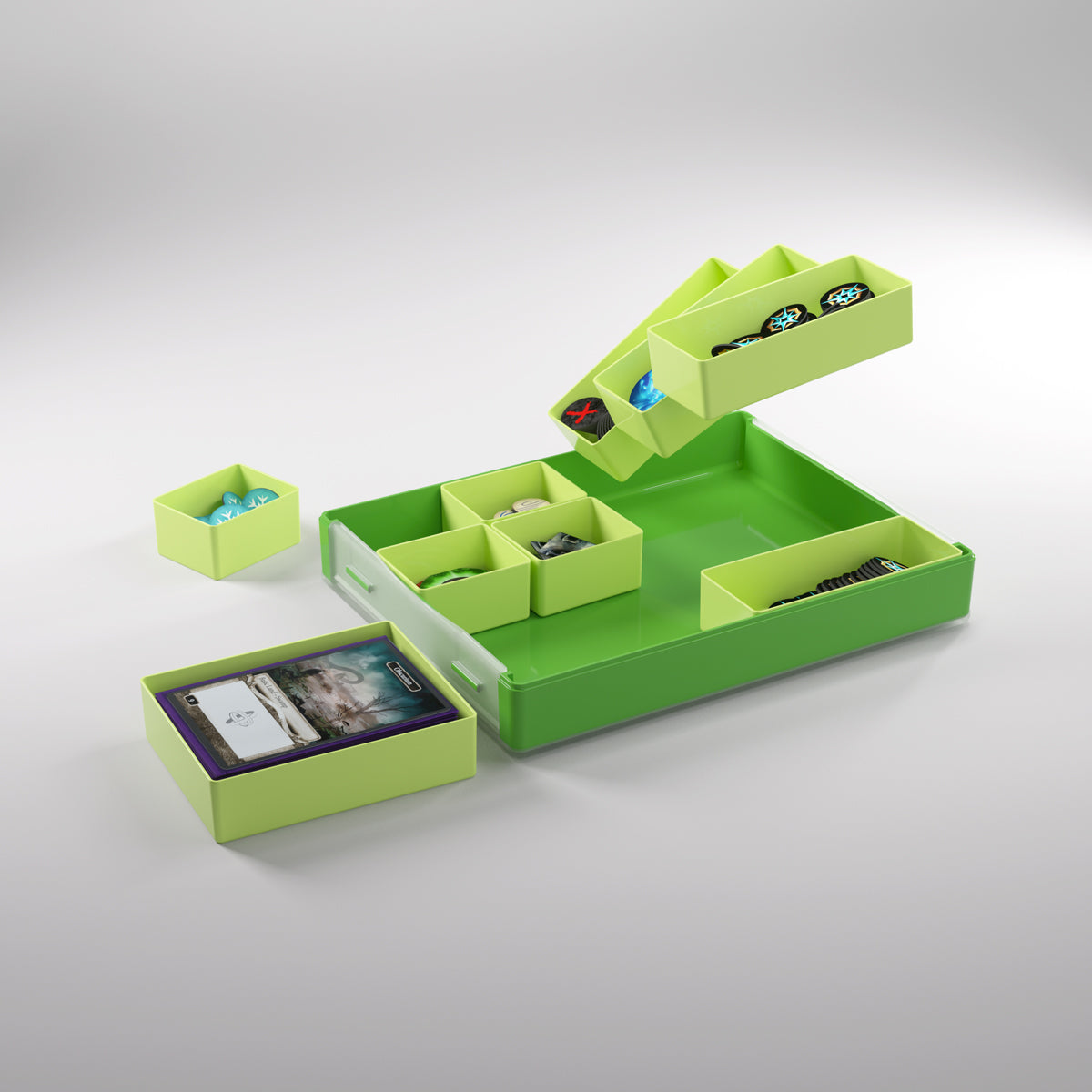 Gamegenic Token Silo Convertible Advanced Storage Box - Green/Lime