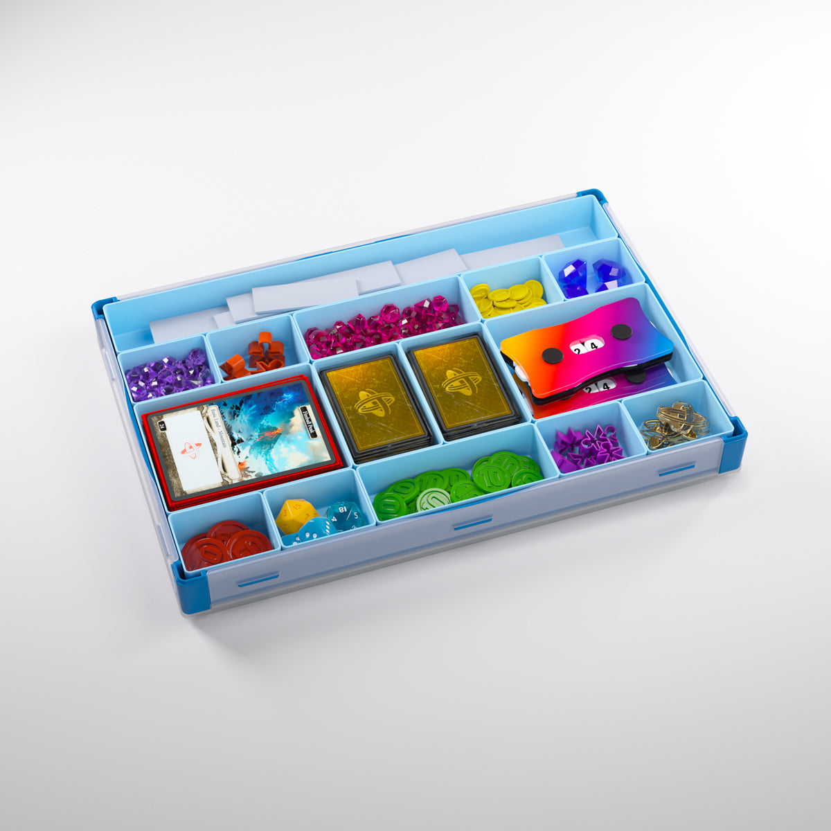 Gamegenic Token Silo XL Convertible Advanced Storage Box - Blue