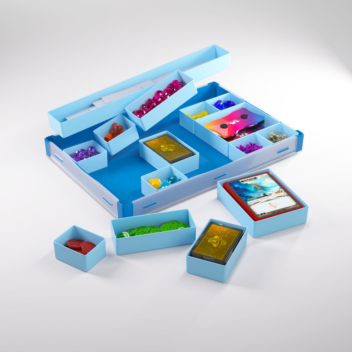 Gamegenic Token Silo XL Convertible Advanced Storage Box - Blue