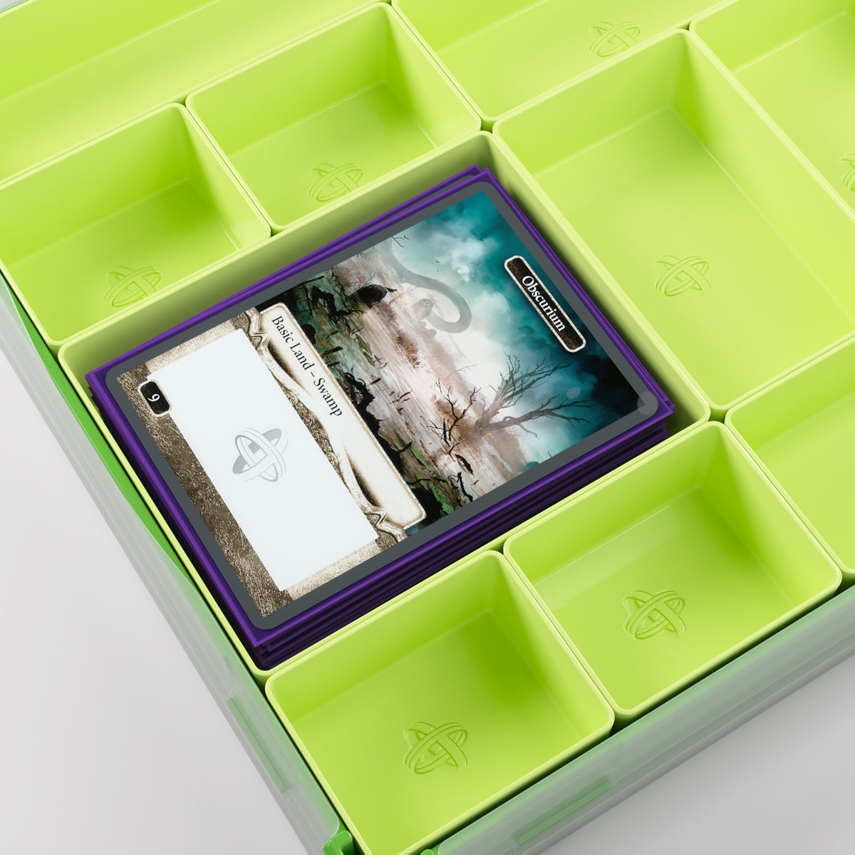 Gamegenic Token Silo XL Convertible Advanced Storage Box - Green/Lime