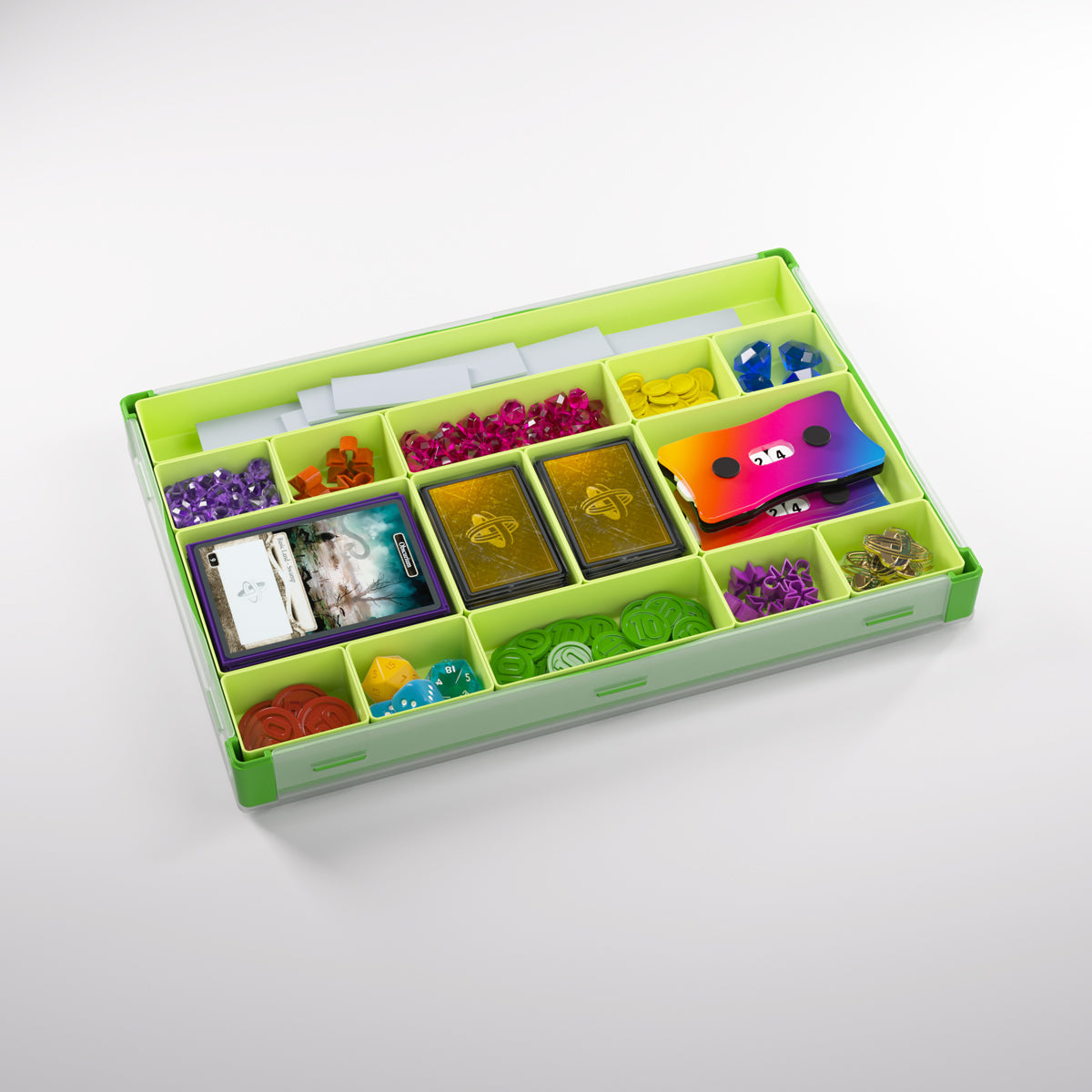 Gamegenic Token Silo XL Convertible Advanced Storage Box - Green/Lime