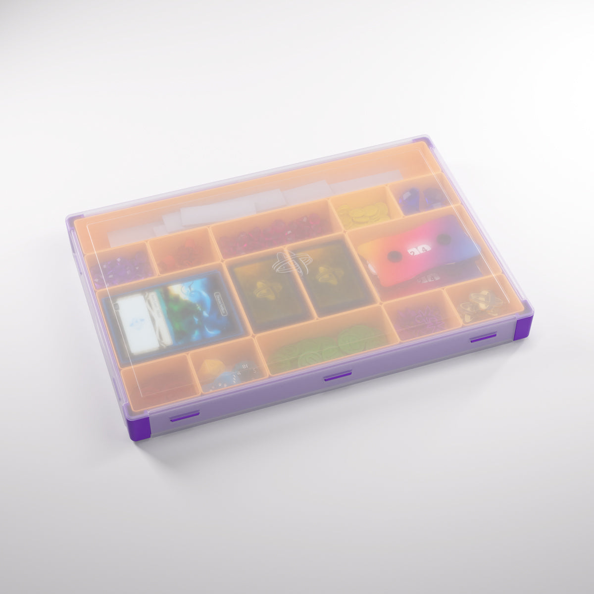 Gamegenic Token Silo XL Convertible Advanced Storage Box - Purple/Orange