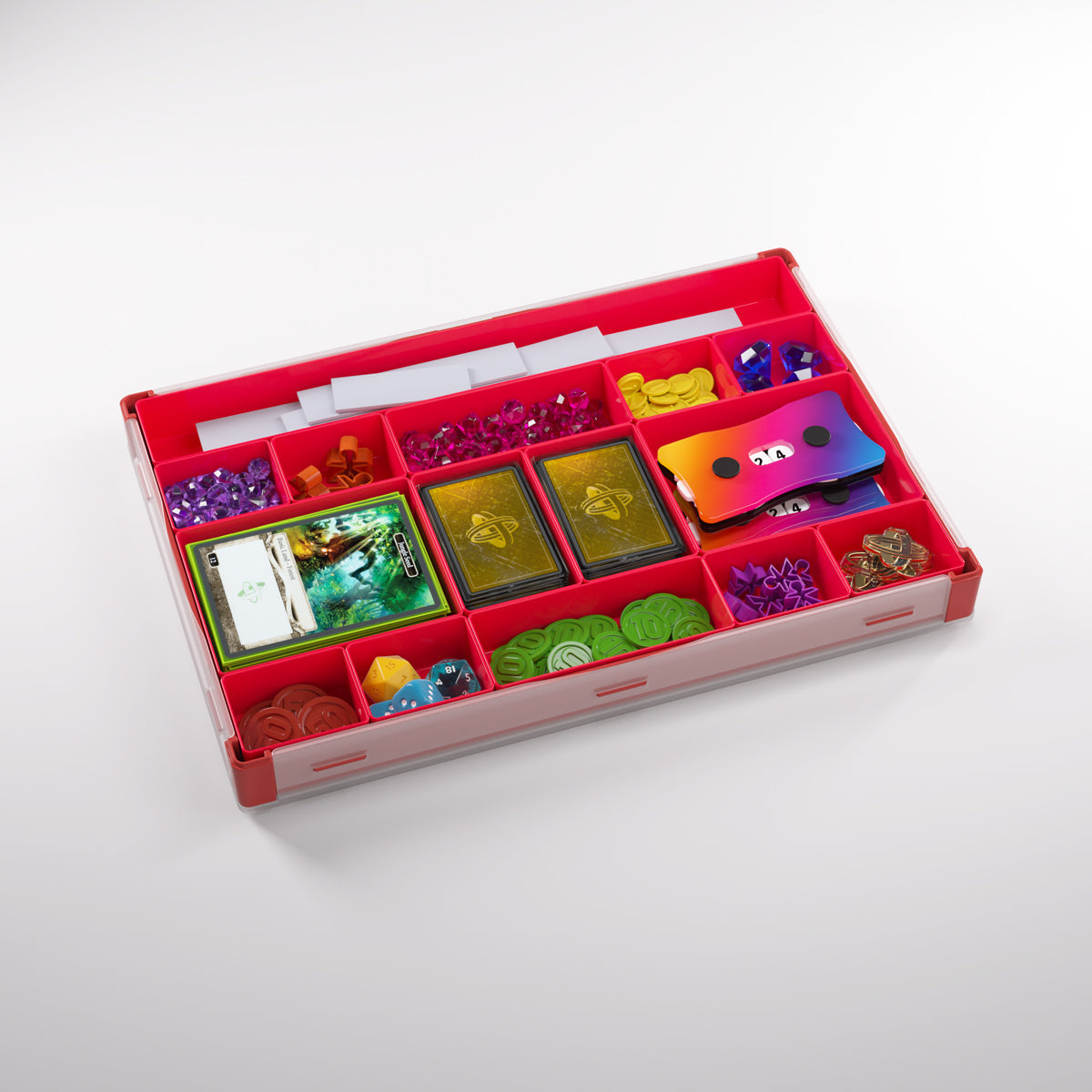 Gamegenic Token Silo XL Convertible Advanced Storage Box - Red