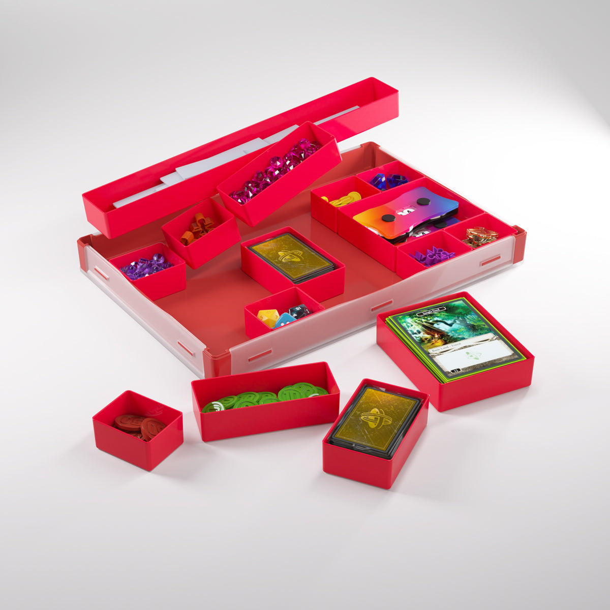 Gamegenic Token Silo XL Convertible Advanced Storage Box - Red