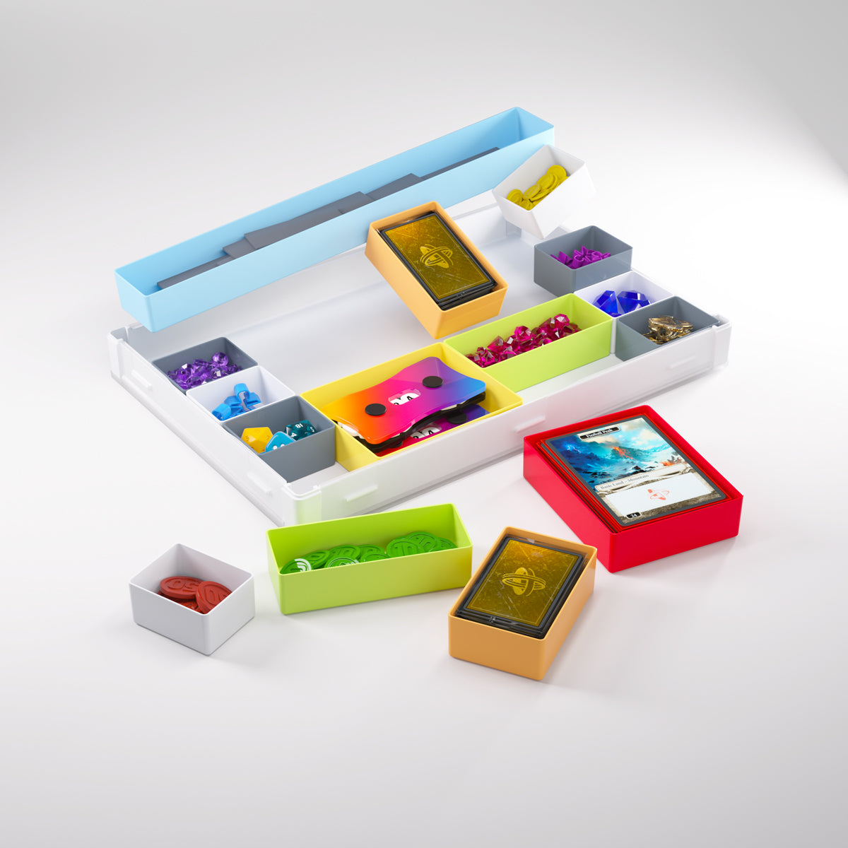 Gamegenic Token Silo XL Convertible Advanced Storage Box - White/Multicolour