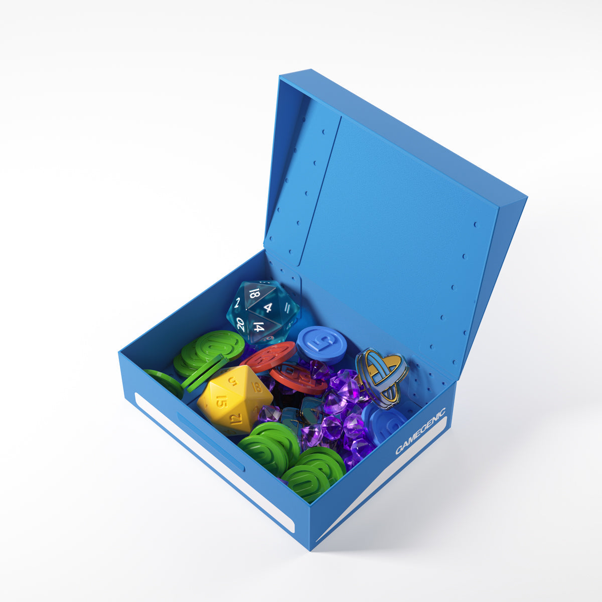 Gamegenic Token Holder Storage Box - Blue