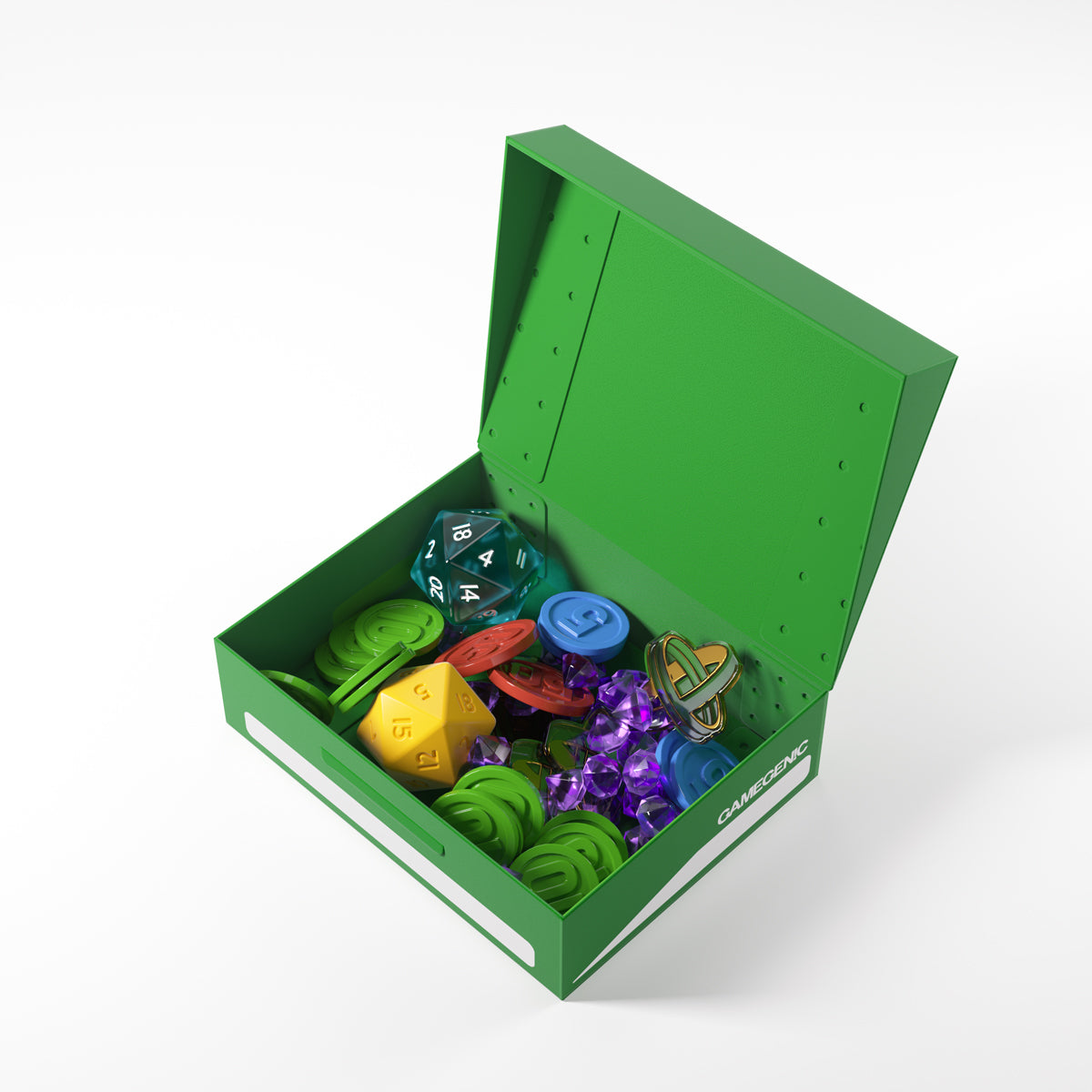 Gamegenic Token Holder Storage Box - Green