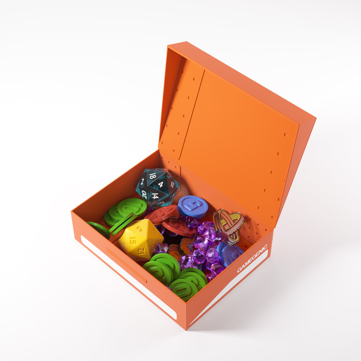 Gamegenic Token Holder Storage Box - Orange