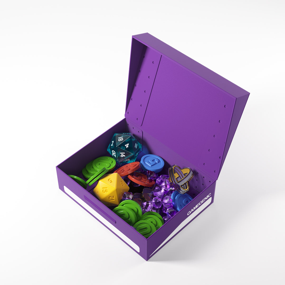 Gamegenic Token Holder Storage Box - Purple
