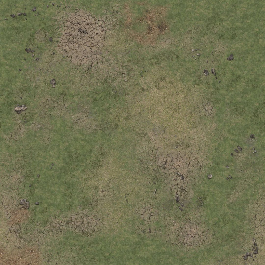 Grassy Fields Gaming Mat 3x3 (Battle Systems)
