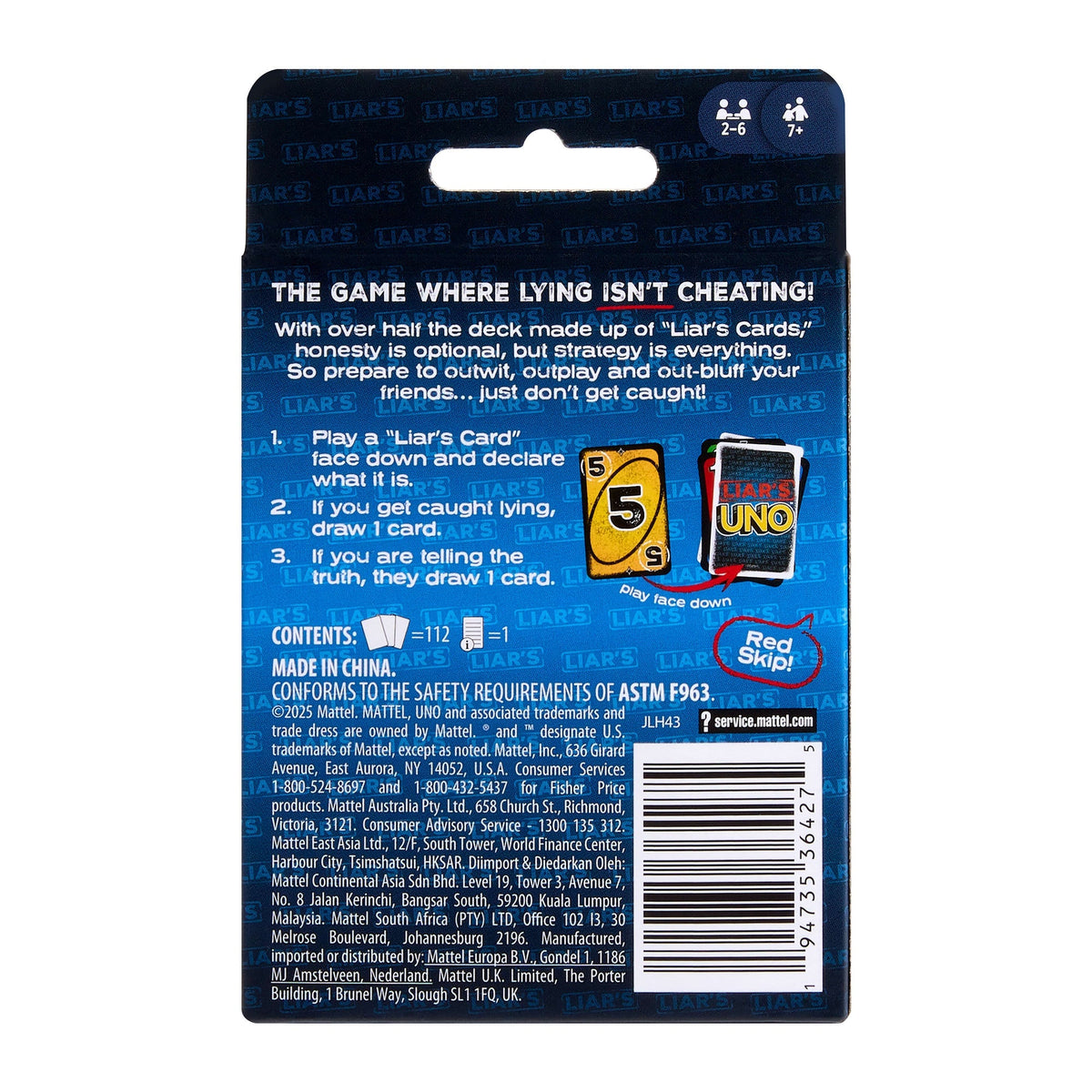 Liar's UNO Card Game