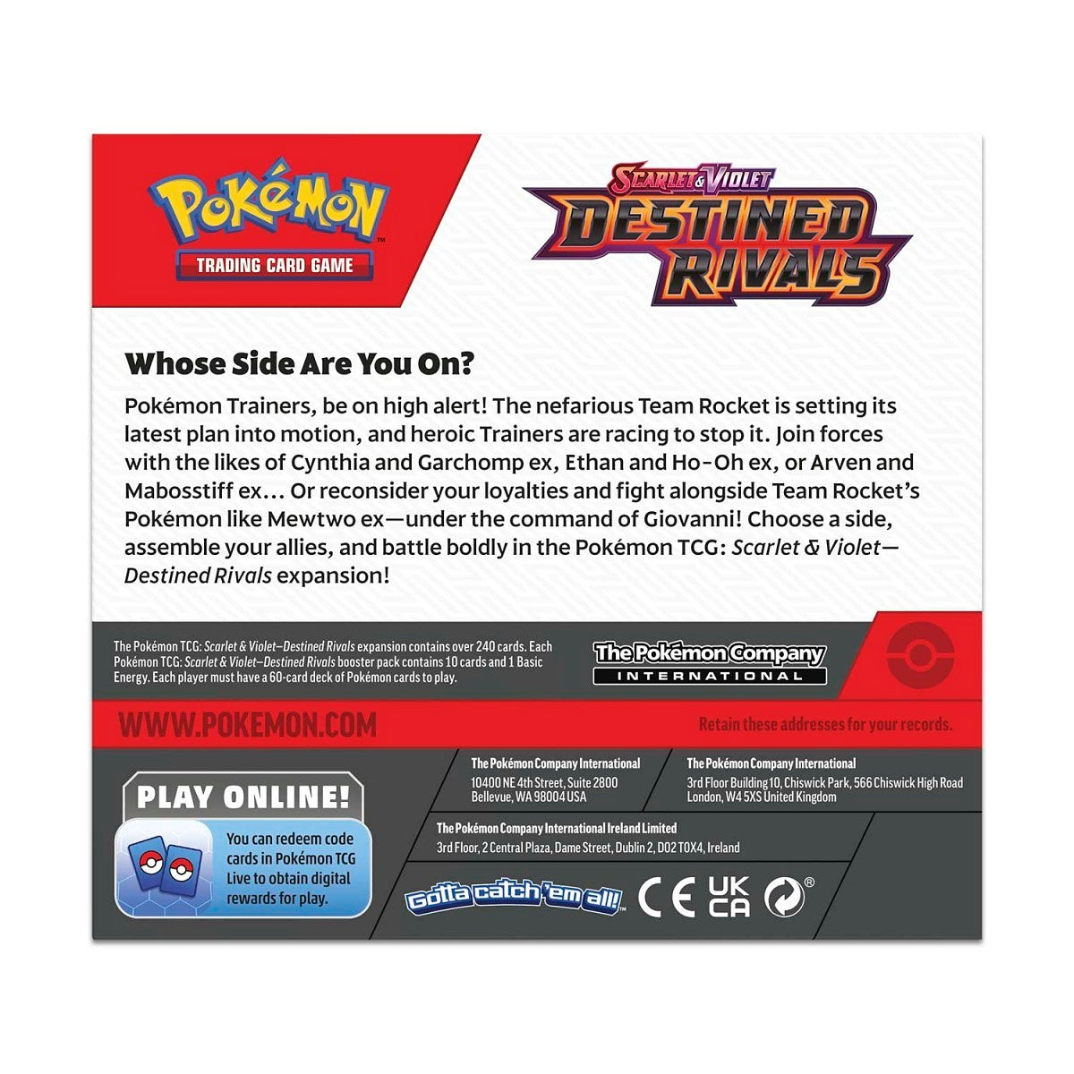 Pokemon TCG: Scarlet & Violet—Destined Rivals (Booster Box)