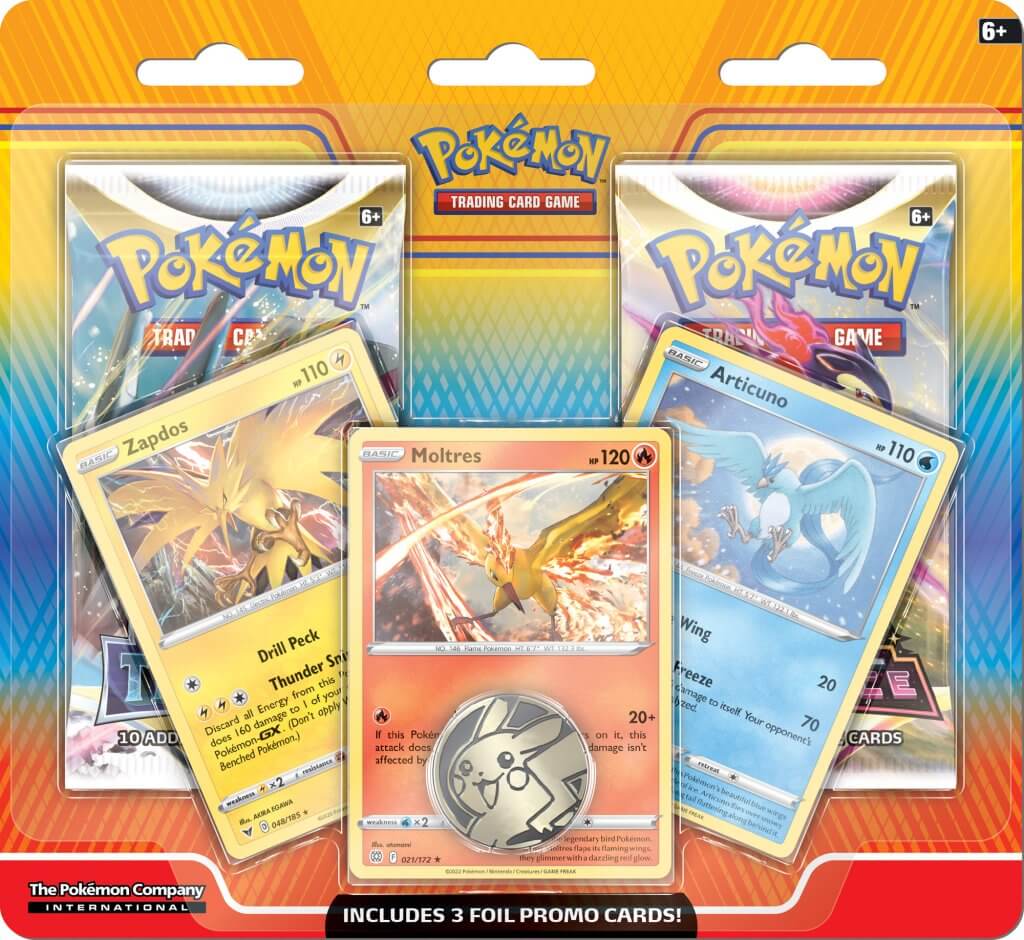 Pokemon TCG - Articuno / Zapdos / Moltres (Enhanced 2-Pack Booster Blister)
