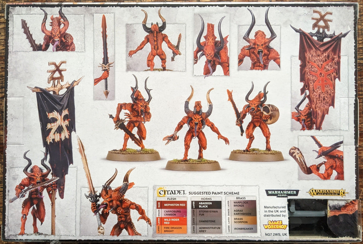Daemons of Khorne - Bloodletters 2017 (Warhammer Age of Sigmar) [DAMAGED BOX]