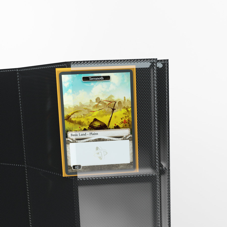 Gamegenic Pages - Black - 18-Pocket Side-Loading Standard-Size (1 Page)