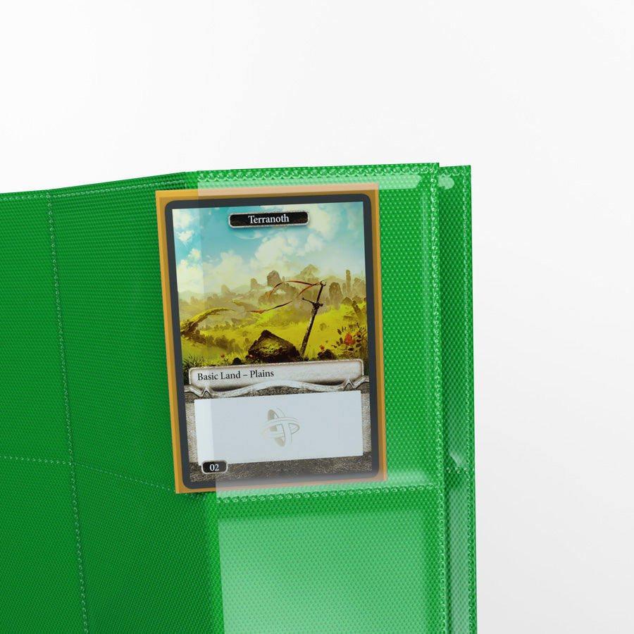 Gamegenic Pages - Green - 18-Pocket Side-Loading Standard-Size (10 Pages)