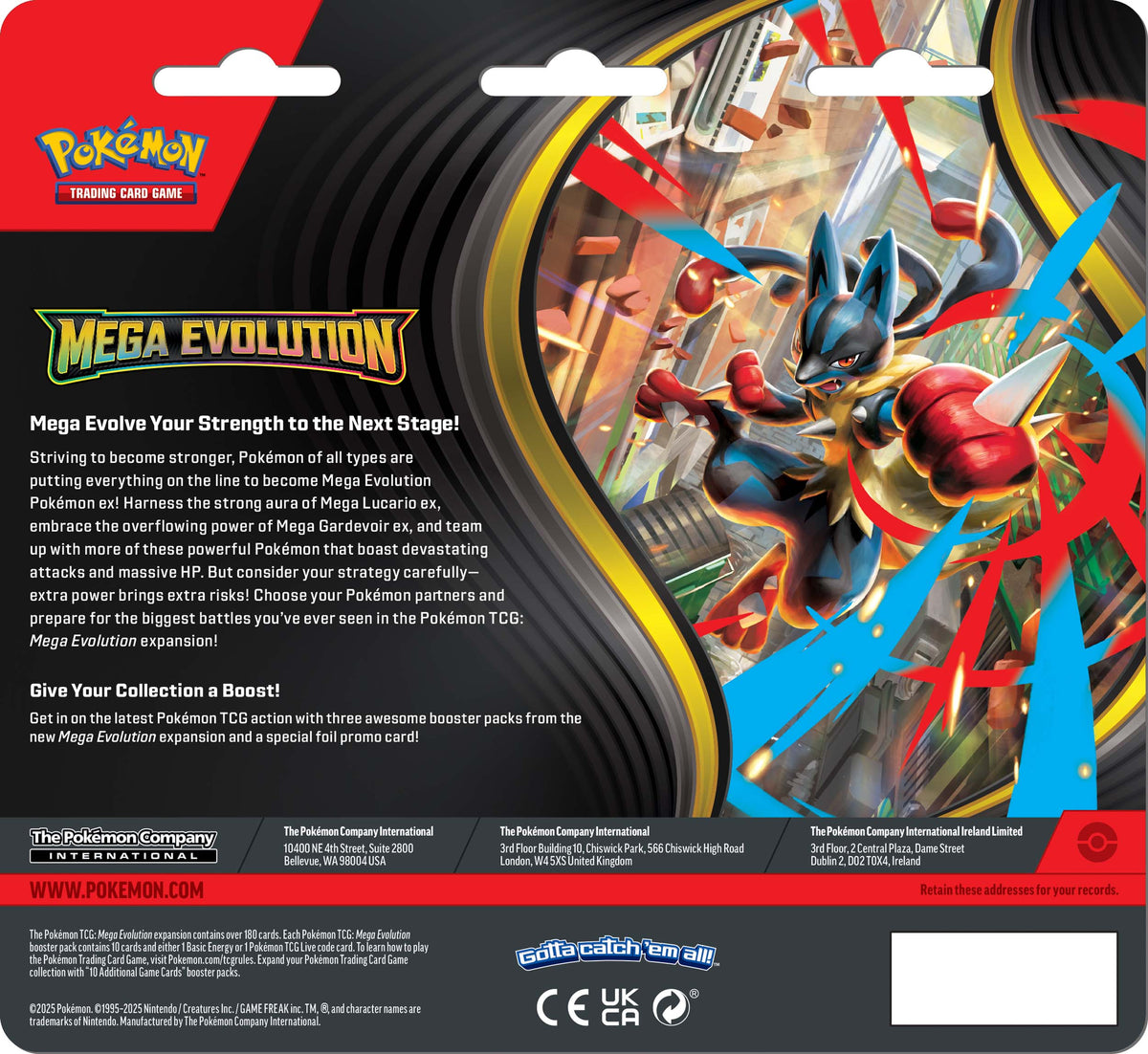 Pokemon TCG: Mega Evolution (Three Booster Blister Pack)