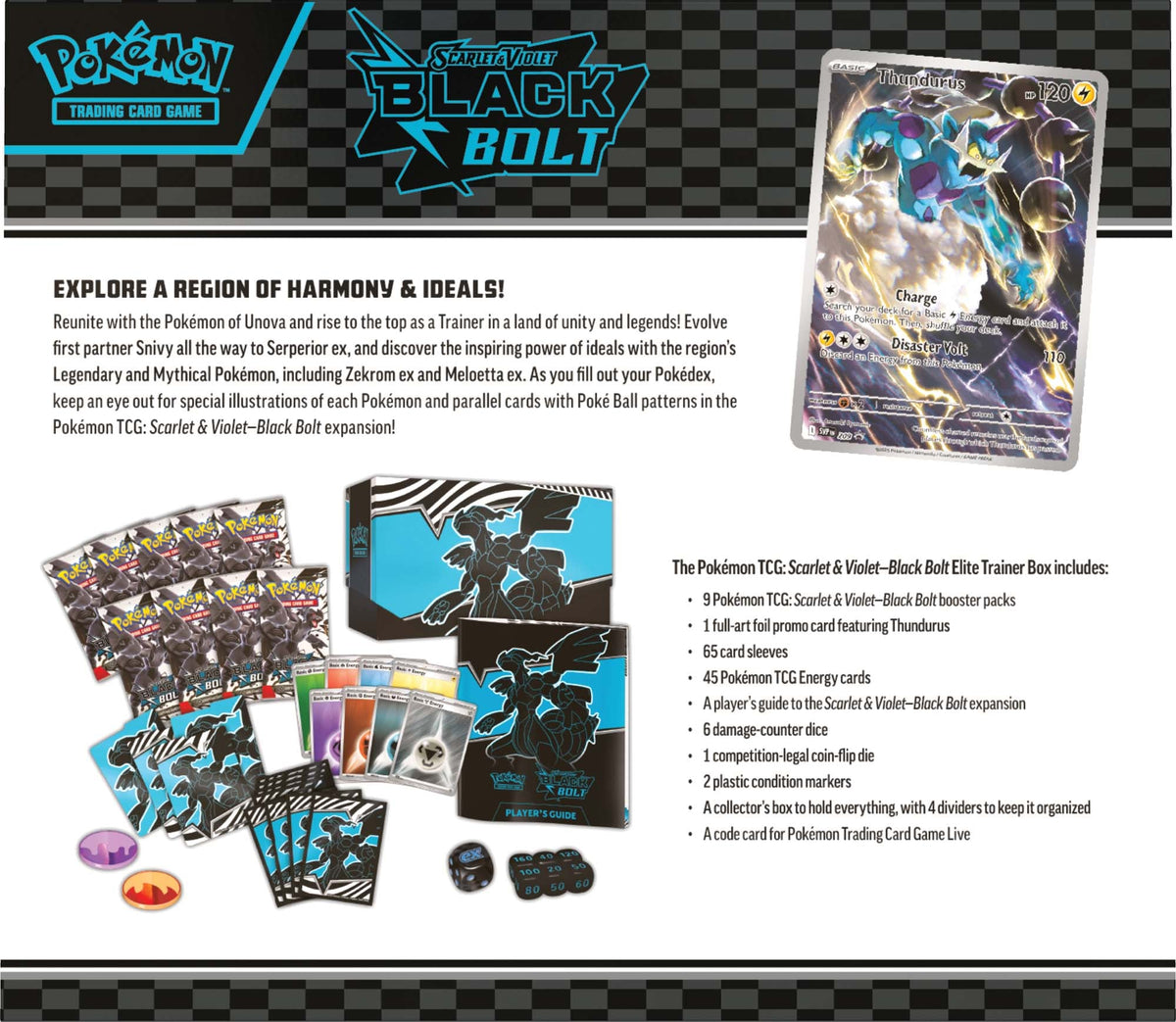 Pokemon TCG: Scarlet & Violet—Black Bolt (Elite Trainer Box)