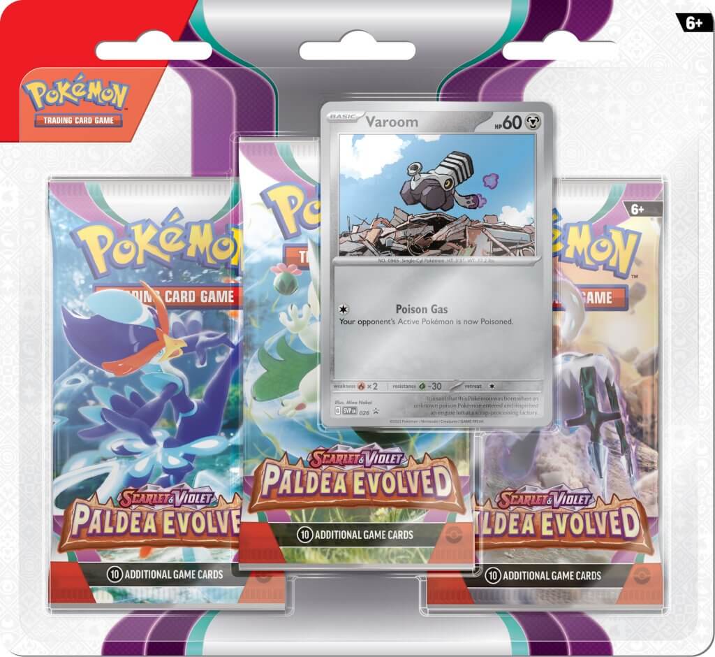 Pokemon TCG - Scarlet & Violet: Paldea Evolved (Three Booster Blister Pack)