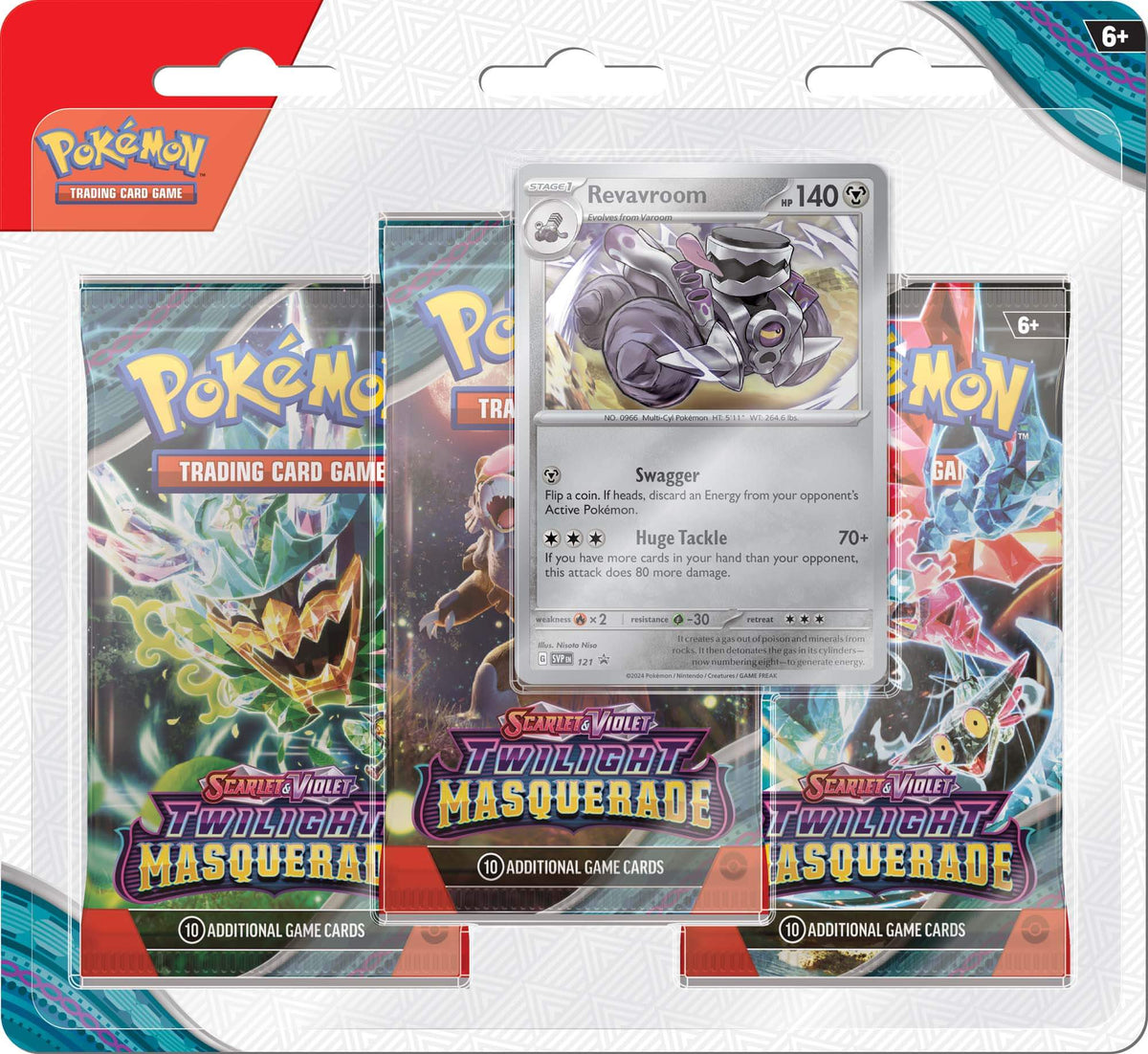 Pokemon TCG: Scarlet & Violet - Twilight Masquerade (Three Booster Blister Pack)