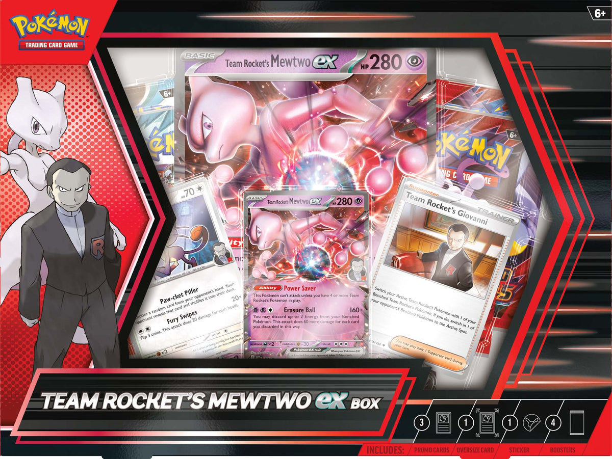 Pokemong TCG: Team Rocket's Mewtwo ex Box