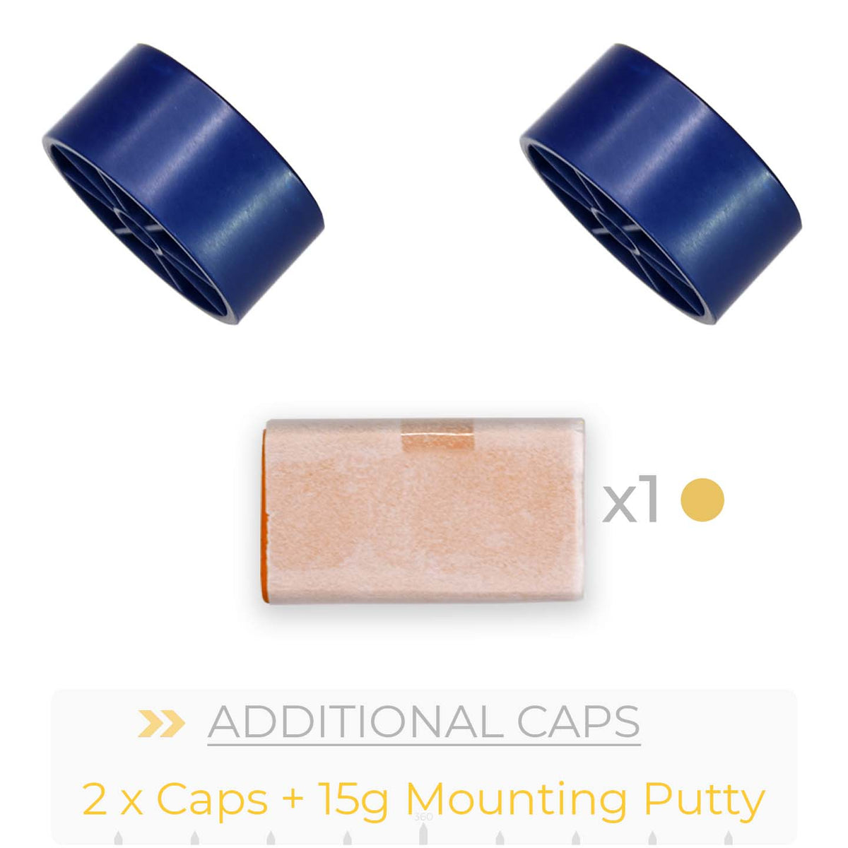 Redgrass Miniature Holder V2 Additional Caps – Blue