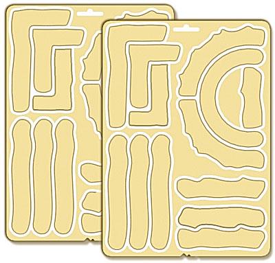 Miniature Scenery - Wall And Barricade Bases