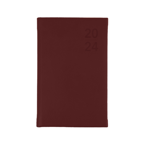 Collins 2024 Calendar Year Diary - Silhouette S6700 B7R Week to View Maroon