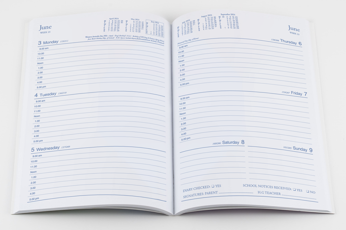 Collins Colplan2024 Calendar Year Diary - School SC37 A5 Week to View